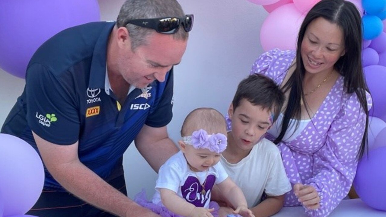 Susan and Josh Cannan conceived their second child, Maytira, after a successful first round of IVF with Dr Naguesh Gaunekar in February 2020. Picture: Susan Cannan.