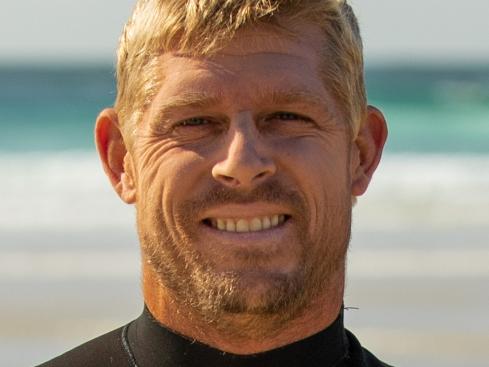 Mick fanning posing for a portrait at Duranbah beach, Queensland on june 20, 2021 // SI202106300034 // Usage for editorial use only //. Picture: Red Bull.