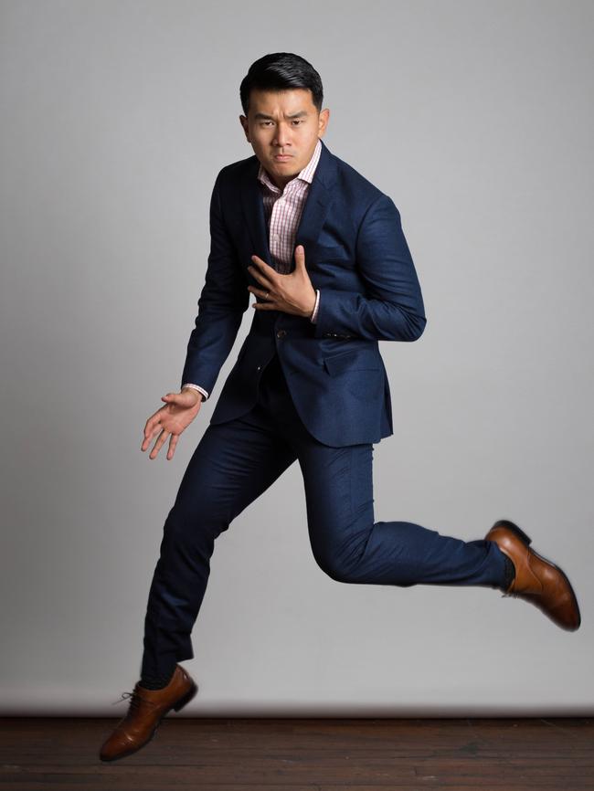 Comedian Ronny Chieng doesn’t need a flying car, he can levitate. Maybe.