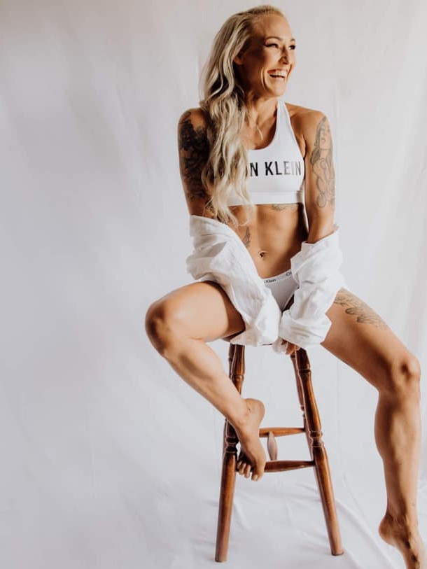 Maddie Mortimer has opened up about her battle with eating disorders and addiction and how she went from rock-bottom to running a successful fitness business. Picture: Contributed