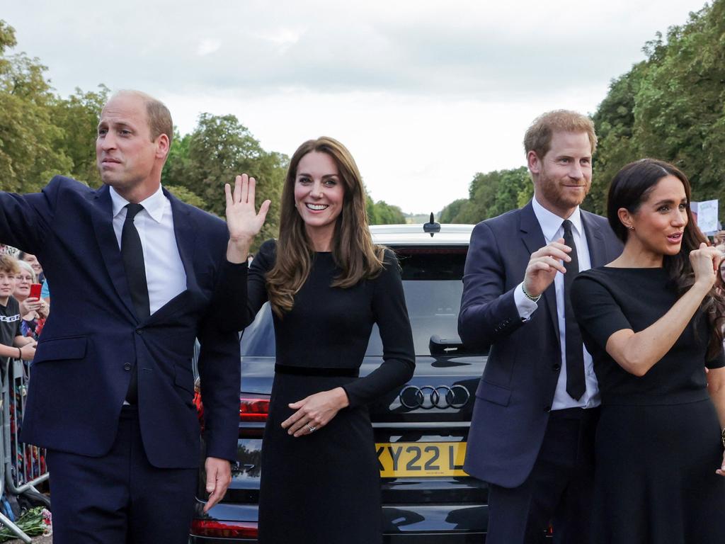 The Prince and Princess of Wales reunited with Harry and Meghan at the weekend. Picture: Chris Jackson / POOL / AFP