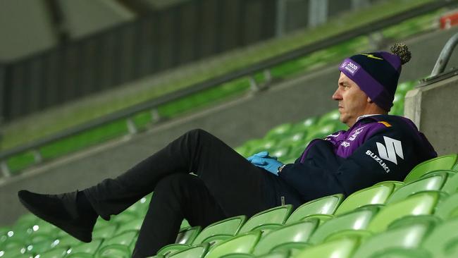 Storm chairman Matthew Tripp was a solitary figure in the stands on Friday night.