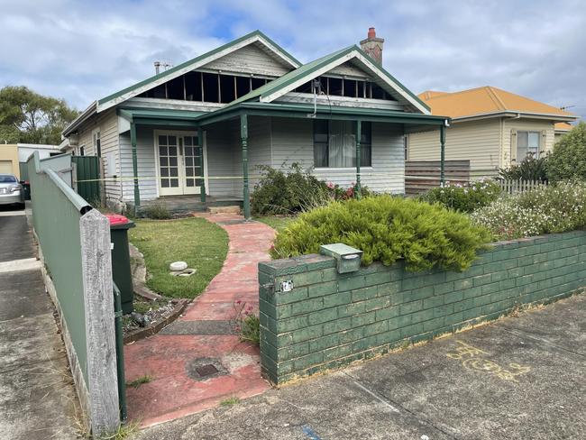 The vacant house at 6 Redford St will be demolished if the car park proposal for the Warrnambool Base Hospital is approved by council. Picture: Jack Colantuono