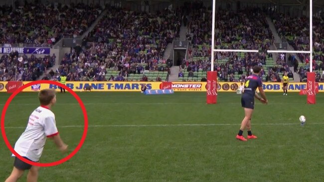 Future NRL goalkicker alert. Photo: Fox Sports