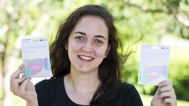 Cody Robinson is raising funds for back to school through her Mystery Date with a Book Toowoomba project. Picture: Kevin Farmer