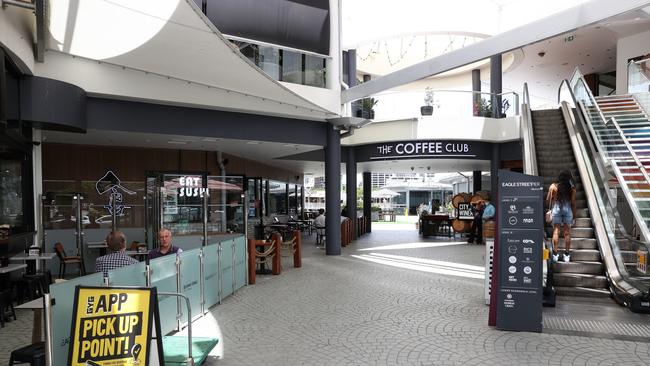 Lunch time in Eagle Street, Brisbane. Picture: Liam Kidston