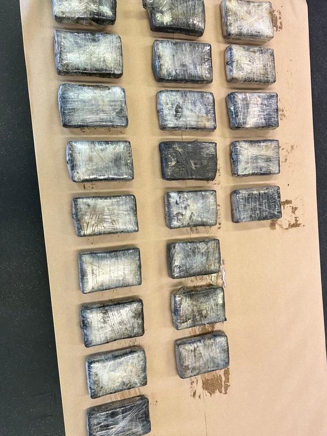 SA Police and ABF officers discovered a significant amount of cocaine on board a ship docked at Port Pirie in November. Picture: SA Police