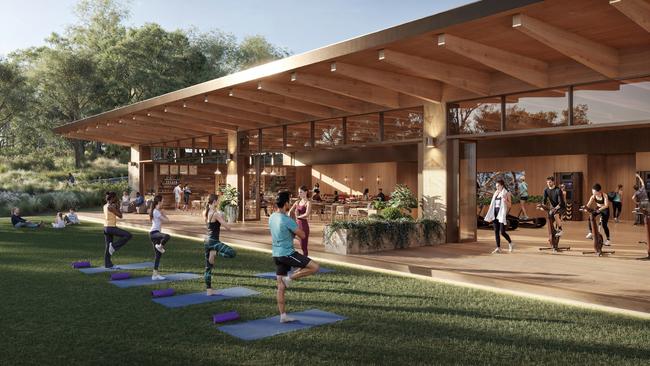 Artist renders of the Walker Appin Wellness Centre, part of their massive proposal for Appin. Picture: Supplied