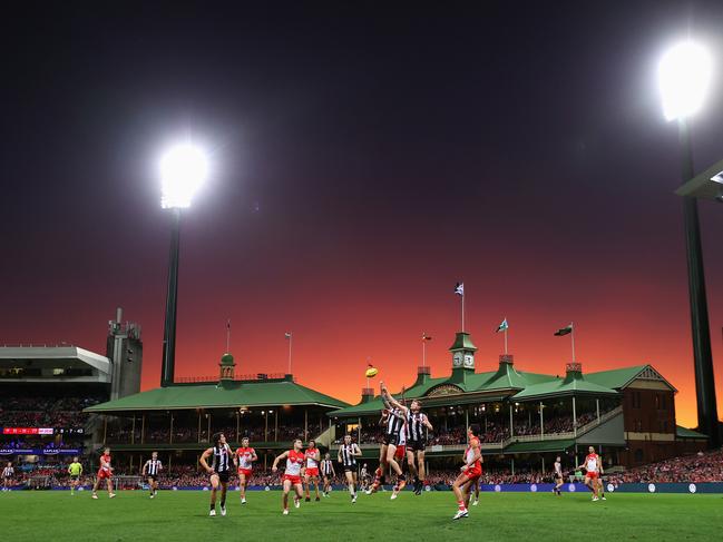 The Swans and the AFL are huge proponents of a drop-in pitch at the SCG. Picture: Getty Images