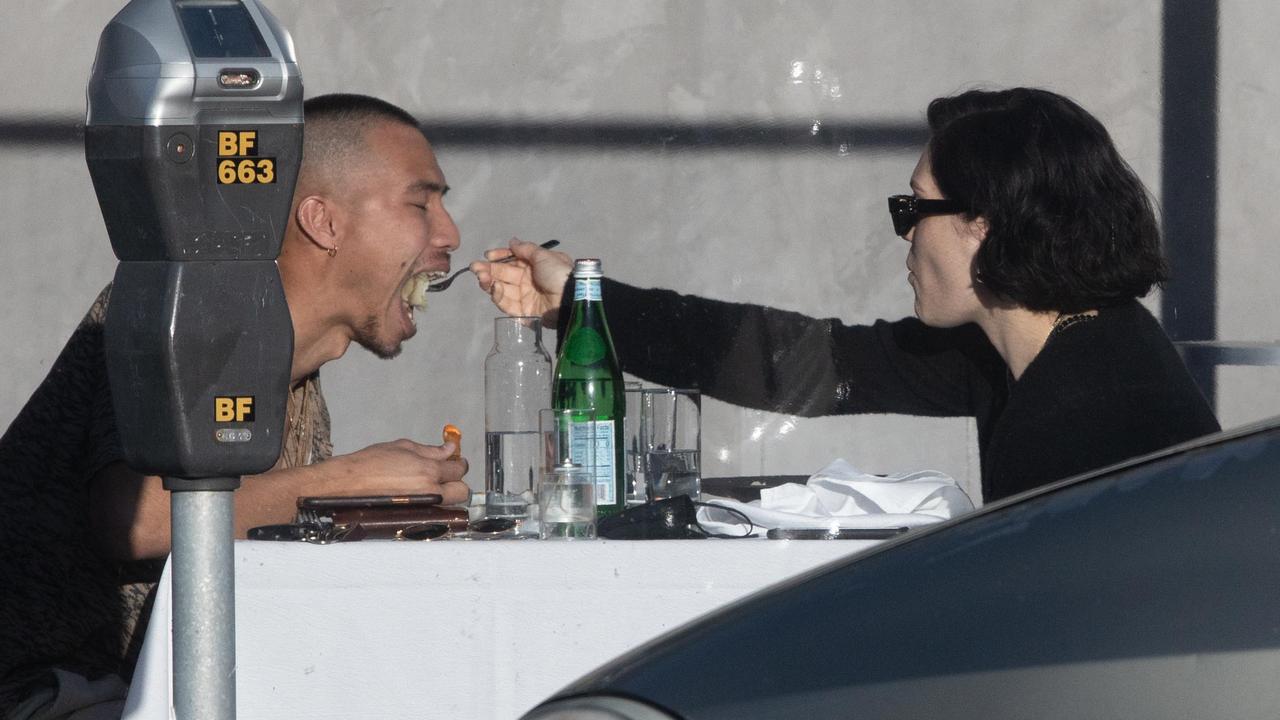 One of the unflattering pap photos taken of Jessie and her boyfriend. Picture: MEGA