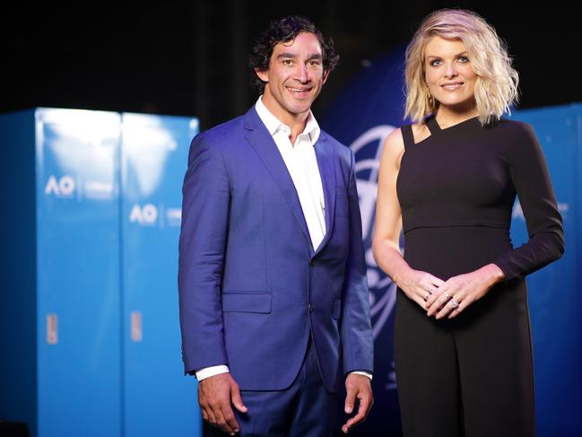 Johnathan Thurston and Erin Molan will pay prominent roles at Nine next year. Picture: Christian Gilles