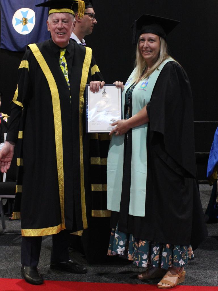 Kristel Moir graduated with a Bachelor of Education (Primary) with Distinction at the CQUniversity graduation ceremony in Bundaberg on December 14, 2023.