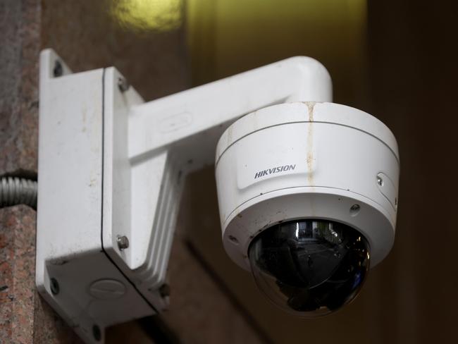 SYDNEY, AUSTRALIA - NewsWire Photos MARCH 3, 2023: Hikvision cameras pictured on the ABC building in Ultimo. Surveillance equipment built by companies linked to the Chinese government are being ripped out of the ABC after they were uncovered across three sites. Picture: NCA NewsWire