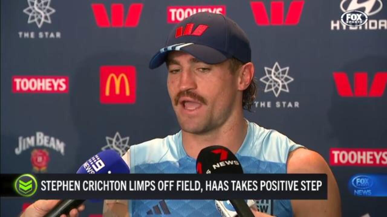 HUGE scare for NSW as Crichton limps off