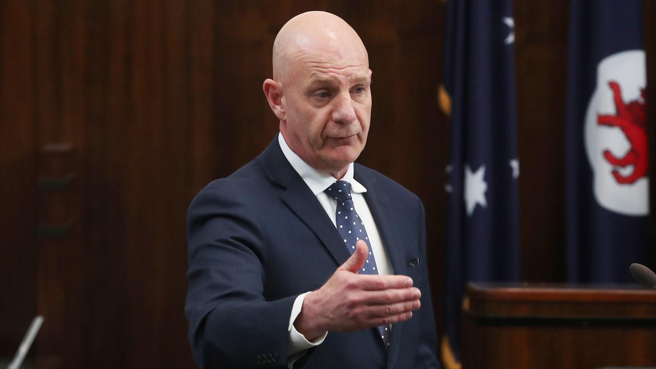 Premier Peter Gutwein. Question time in the Tasmanian parliament. Picture: Nikki Davis-Jones