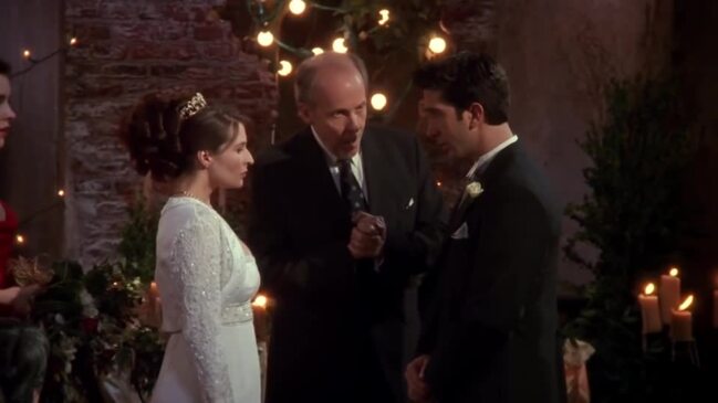 Ross says Rachel at his wedding