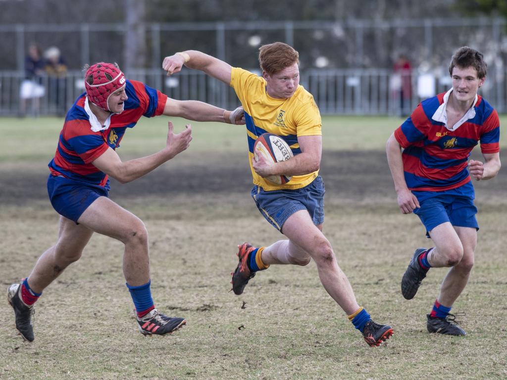 Second XVs Downlands vs TGS. O'Callaghan Cup day at Downlands College. Saturday, August 6, 2022. Picture: Nev Madsen.