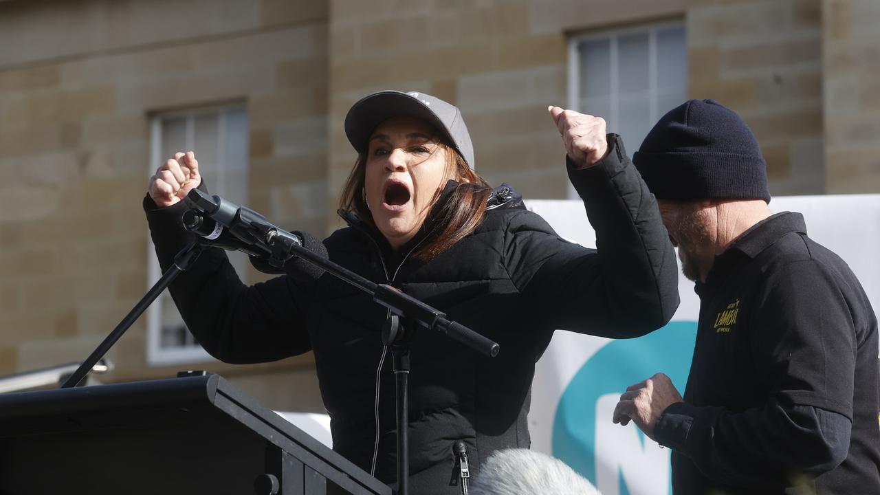 ‘My voters don’t want this stadium’: Anti-stadium rally hits Hobart