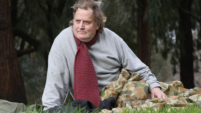 Hutt Street client Peter testing some of the Blanket appeals offerings in the Parklands. Picture: Emma Brasier