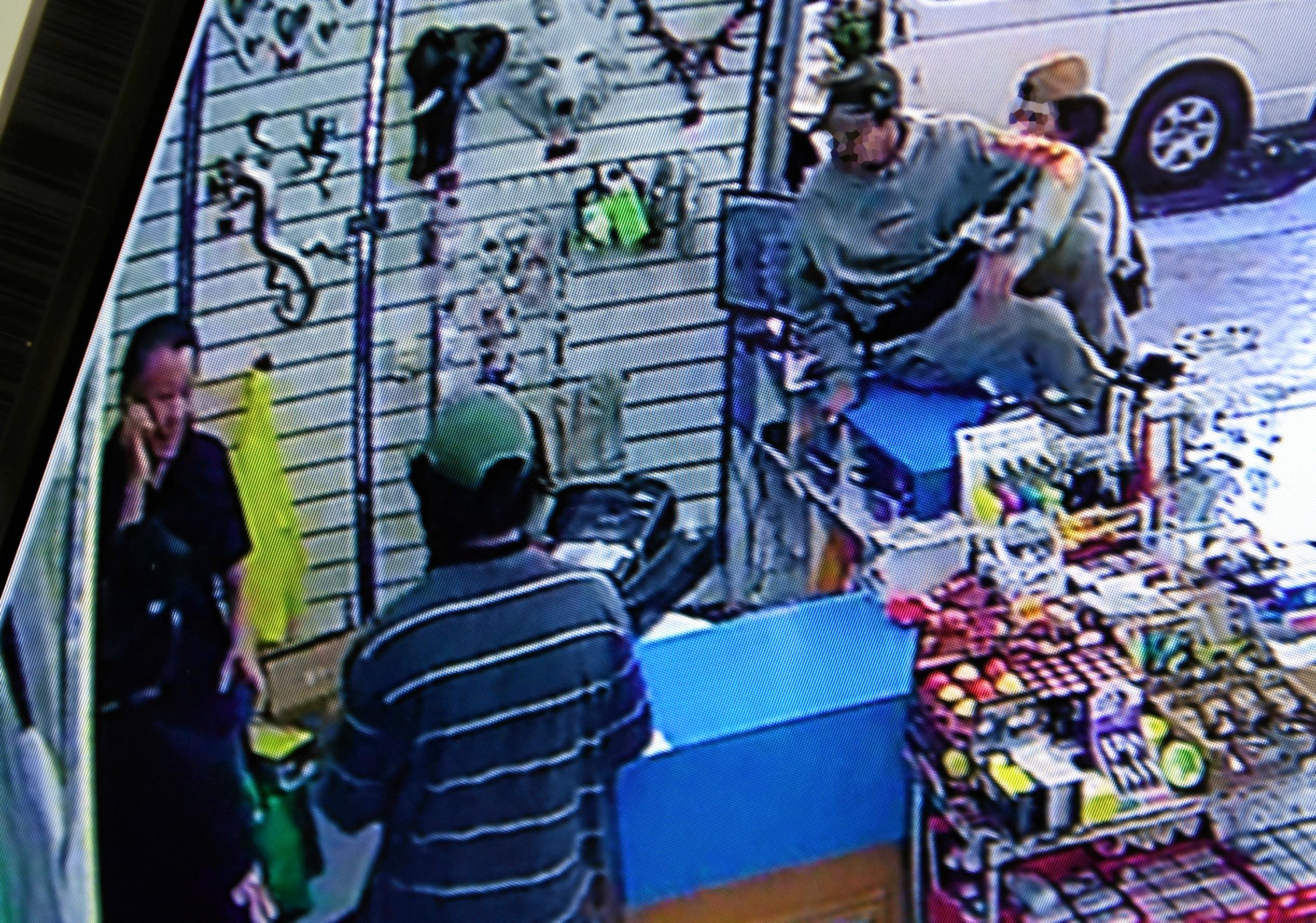 CCTV footage from the Tivity store in the Ipswich CBD. Picture: Rob Williams