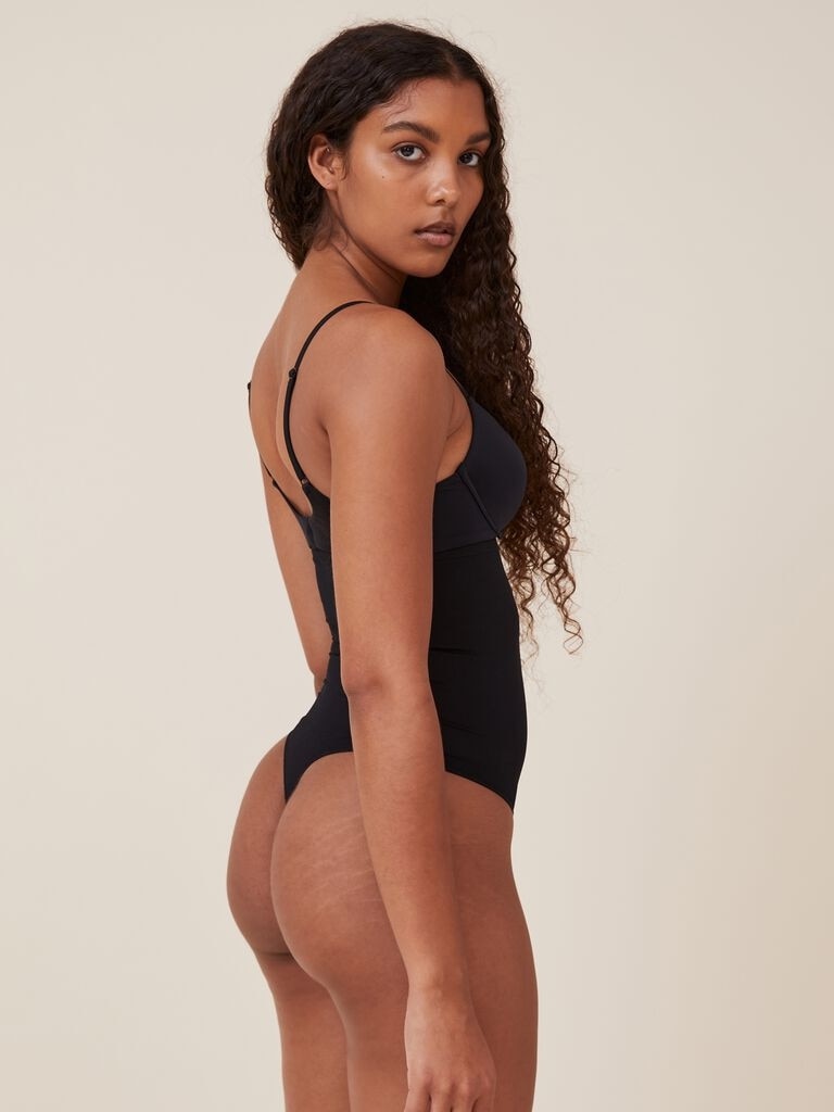 BARELY THERE BODYSUIT BRIEF W/ SNAPS
