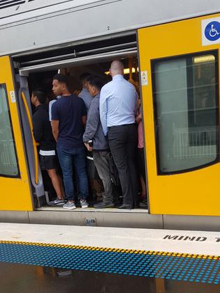 Major delays are hammering the Sydney train system. Picture: twitter/SM