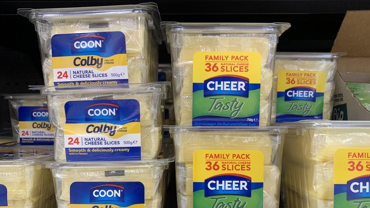 The iconic Coon cheese brand was rebranded to “Cheer” in 2021. Picture: Benedict Brook/Stephen Hagan.