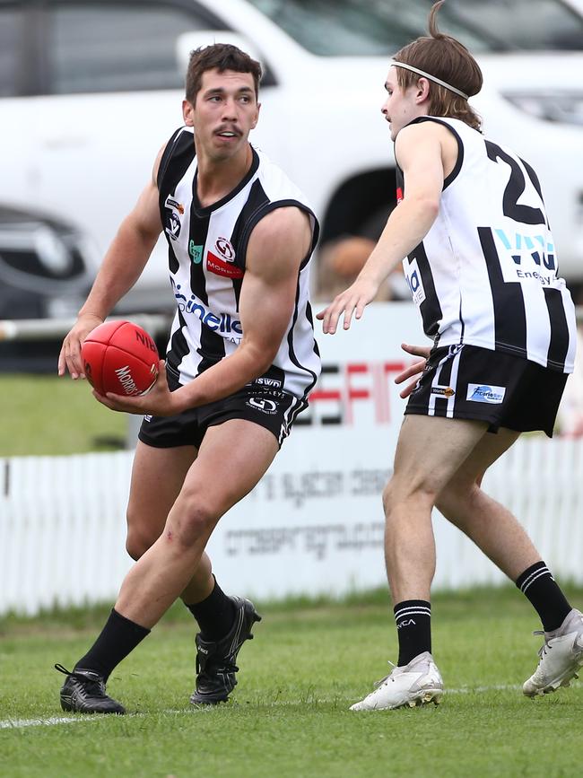 North Geelong will get star midfielder Jacsen Jewell (left) back, after Jewell missed the last five games of 2024 after breaking his ribs and puncturing a lung in a match.