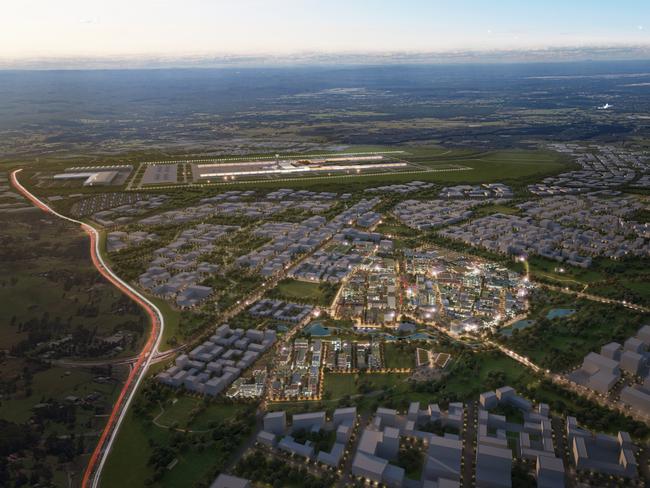 The city centre will accompany the new Western Sydney airport. Picture: Supplied