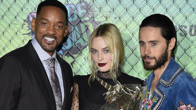 Will Smith, Margot Robbie and Jared Leto all stars in Suicide Squad.