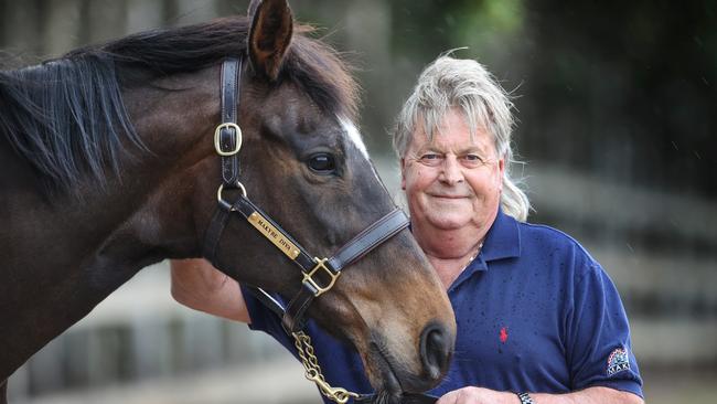 Twenty years on from her first Melbourne Cup Tony Santic and his champion mare Makybe Diva. Picture: David Caird