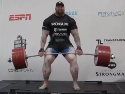 The Mountain crushed it his world record attempt.