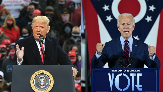 The presidential race is shaping up to be a rerun of Trump vs Biden. Picture: AFP.