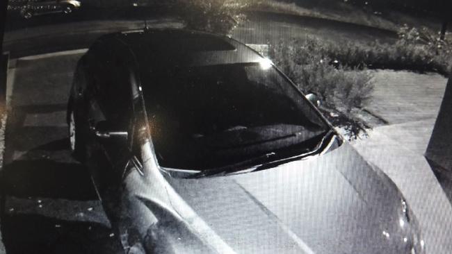 A still from CCTV of the car tied to the violent home invasion. Picture: NSW Police