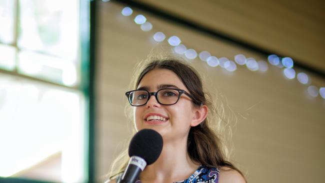 Tallula Bourne, who leads the local Auslan singing choir.