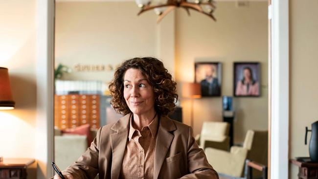 Kitty Flanagan, as solicitor Helen Tudor-Fisk, in TV series, Fisk. Picture: ABC