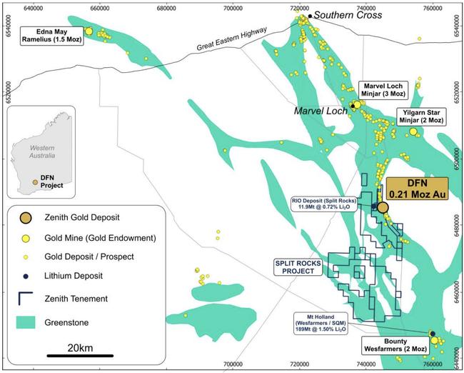 Dulcie Far North regional location and geology. Pic: ZNC