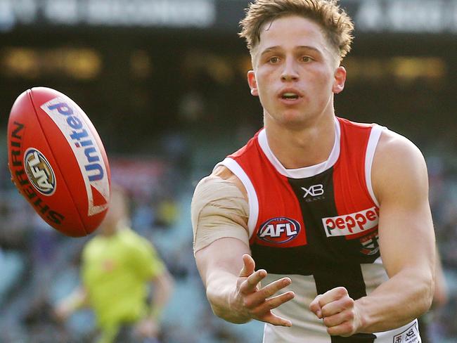 AFL Round 10. 26/05/2018. Richmond v St Kilda at the MCG.  St Kilda's Jack Billings    . Pic: Michael Klein