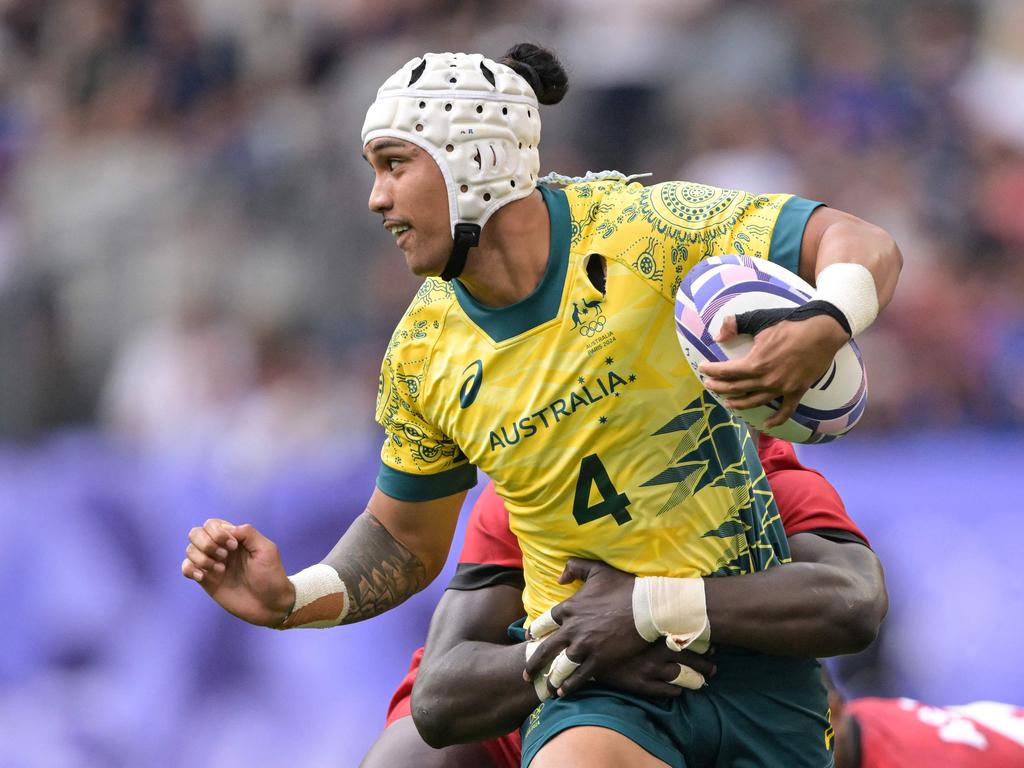 Dietrich Roache in action for Australia during the Paris Games. Picture: AFP
