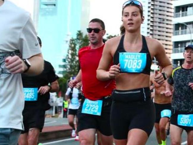 Deanna Wadley competing in the Gold Coast Marathon. Picture: Instagram