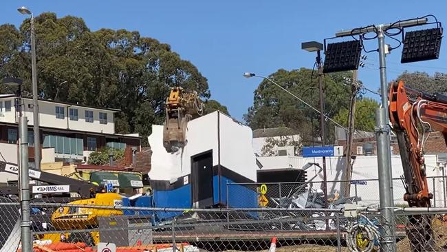 The Montmorency train station was demolished in March, making way for a new one, but the process has caused pain for residents.