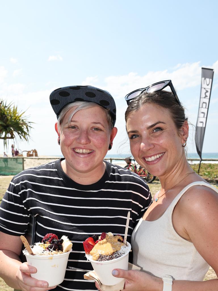 Swell Festival at Currumbin. Lauren Jarvis and Gemma Bee Palm Beach. Picture Glenn Hampson