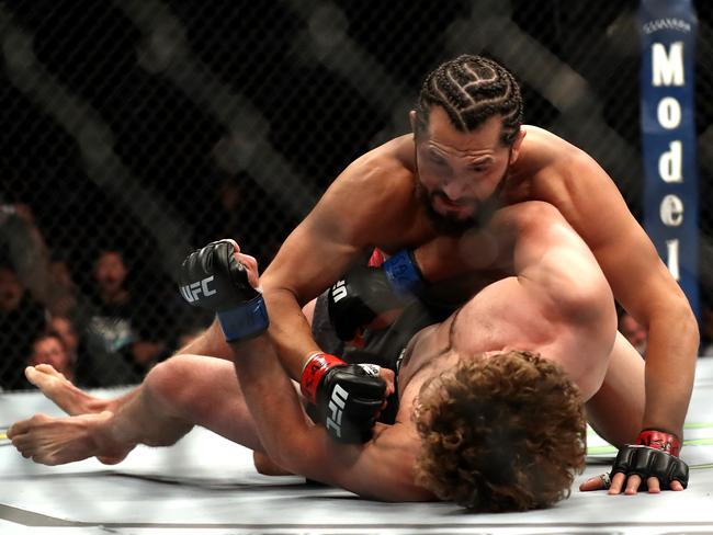 Jorge Masvidal knocked out Ben Askren at UFC 239 in just four seconds. Picture: Sean M. Haffey/Getty Images