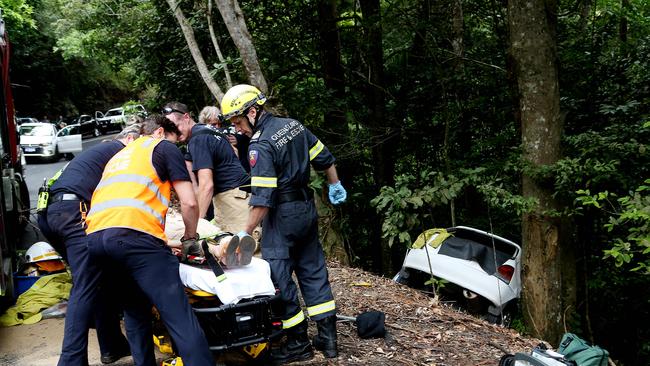 The $1.6 million study flags plans to post rapid crash response crews at the foot of the Kuranda Range. PICTURE: STEWART MCLEAN