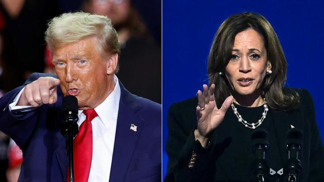 The presidential race between Donald Trump and Kamala Harris has cost a CBA executive $1000. Picture: AFP