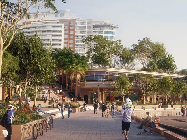 An artist's impression of Mirvac's redevelopment of Harbourside, Darling Harbour, Sydney.