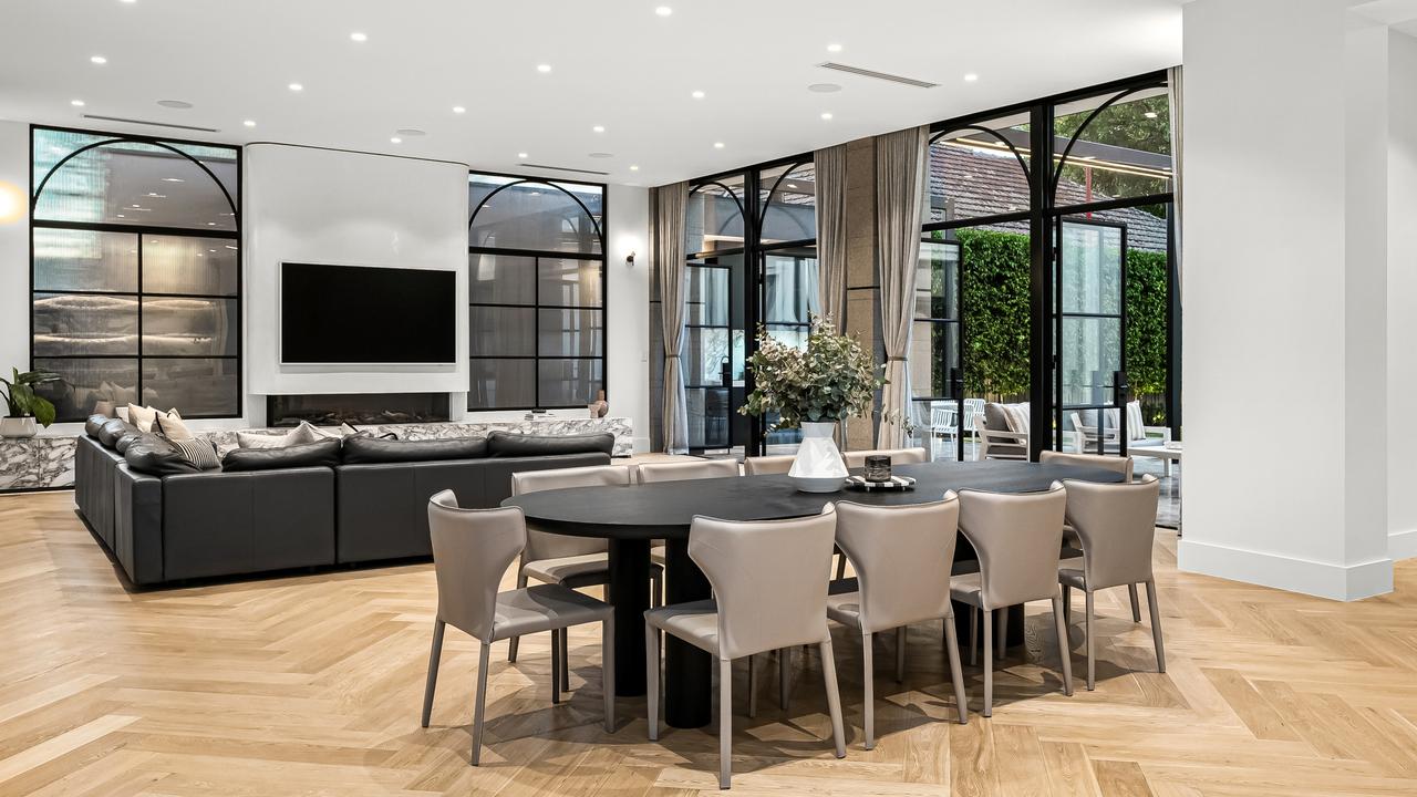 The extended rear living zone stretches nearly 20m.