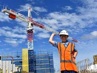 WINNER: Sydney Bentley won the Roma Hospital name the crane competition for her entry 'Knight Saber'. Picture: Ellen Ransley