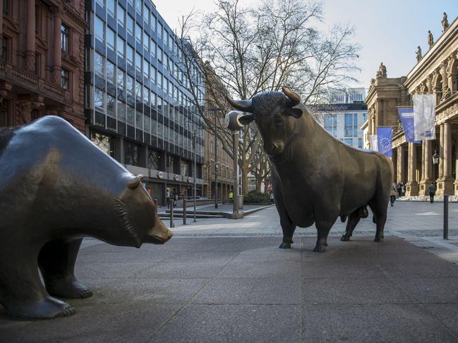 The switches between bull and bear markets have been rapid as the coronavirus crisis hits global stocks. Picture: Getty Images