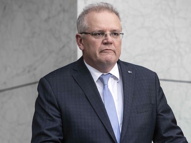 Scott Morrison at Parliament House in Canberra on Monday. Picture: Gary Ramage